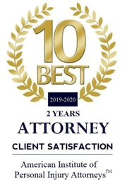10 Best 2019-2020 2 Years Attorney Client Satisfaction | American Institute of Personal Injury Attorneys